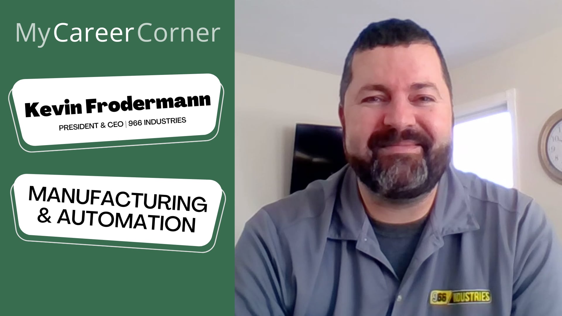 Manufacturing & Automation with Kevin Frodermann